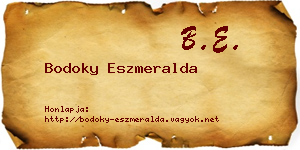 Bodoky Eszmeralda névjegykártya